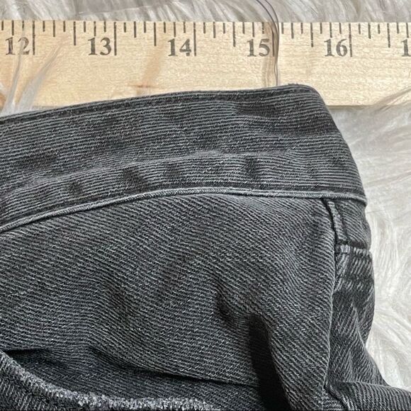 HOUSE OF CB Woman Straight Leg Trendy High Rise Wide Leg Jeans Dark - Picture 8 of 11